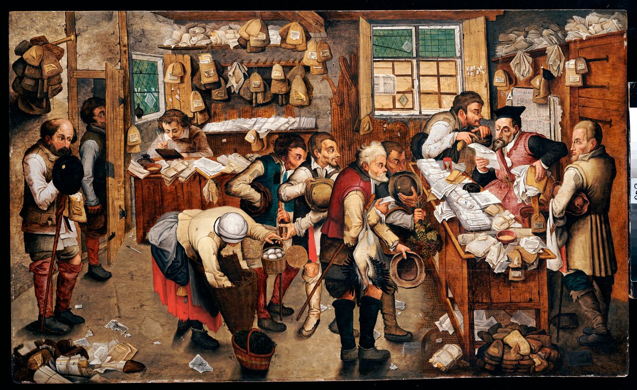 Bønder betaler tiende af Pieter Brueghel the Younger