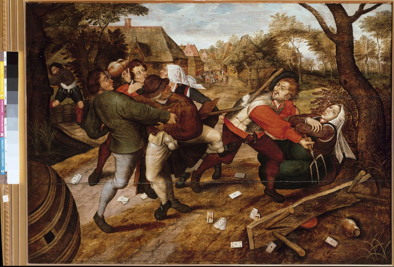Bønder, der kæmper (maleri af Pieter the Younger Brueghel