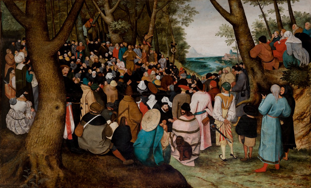 Pyhän Johannes Kastajan saarna af Pieter the Younger Brueghel