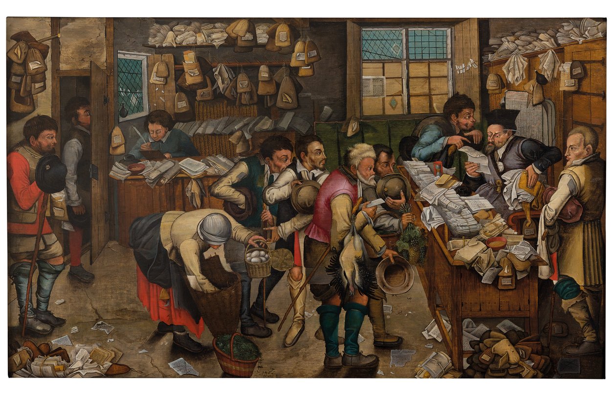 Betalingen af tiende (olie på panel) af Pieter the Younger Brueghel