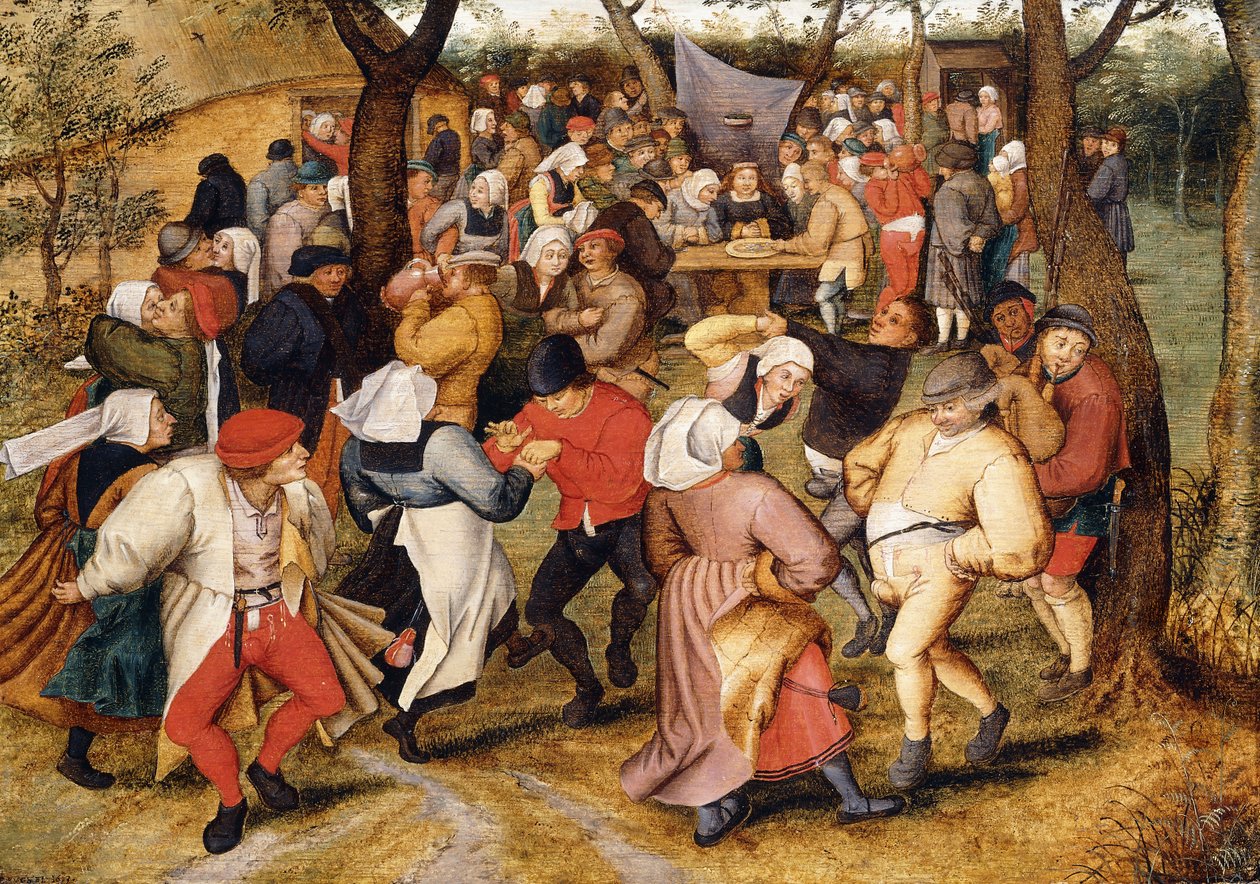 Bryllupsdansen, af Pieter Brueghel the Younger