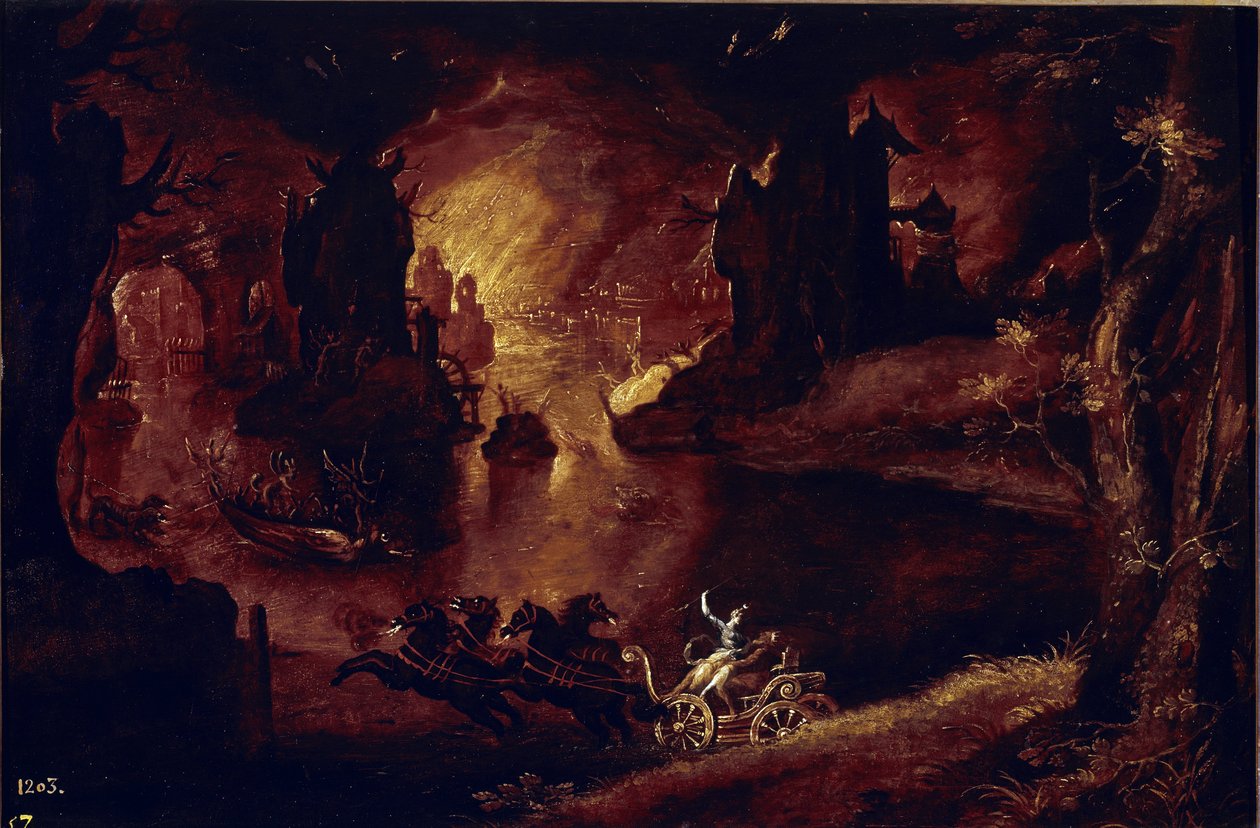 Fjernelse af Proserpin. (Maleri af Pieter the Younger Brueghel