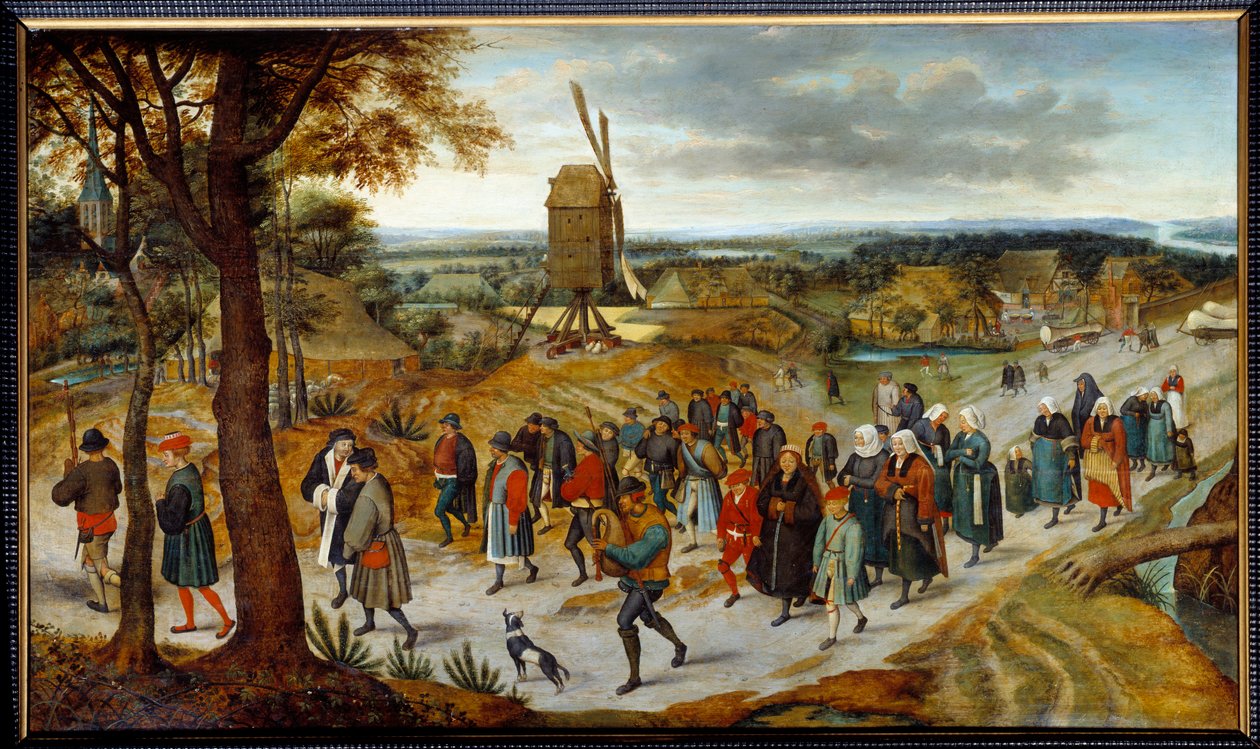 Bryllupsoptoget af Pieter Brueghel II den Unge kendt som Brueghel d
