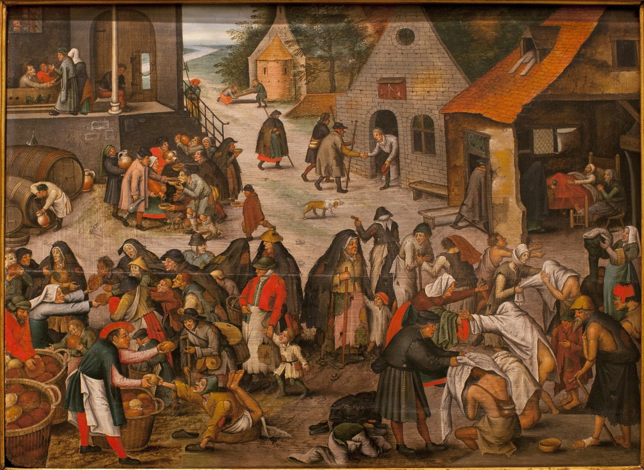 Works of Grace - Maleri af Pieter Brueghel den unge, dit Brueghel d