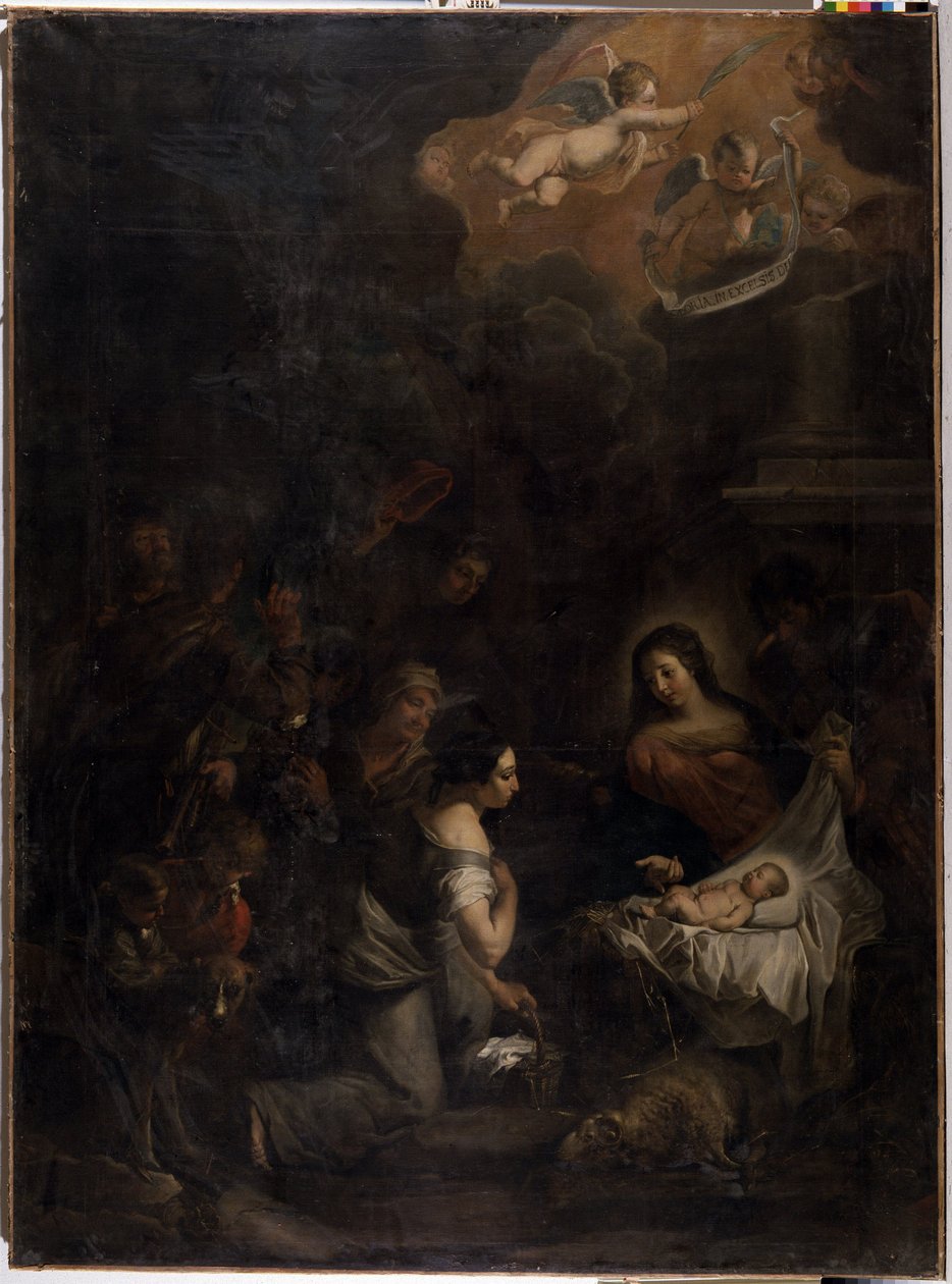 Tilbedelse af hyrder af Pieter van (after) Mol