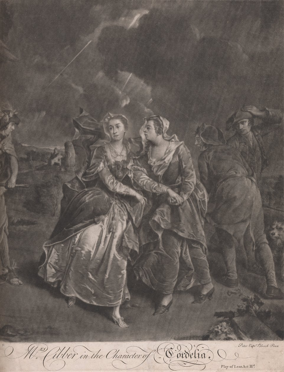 Fru Cibber i Karakteren Cordelia i Kong Lears spil, akt III af Pieter van Bleeck