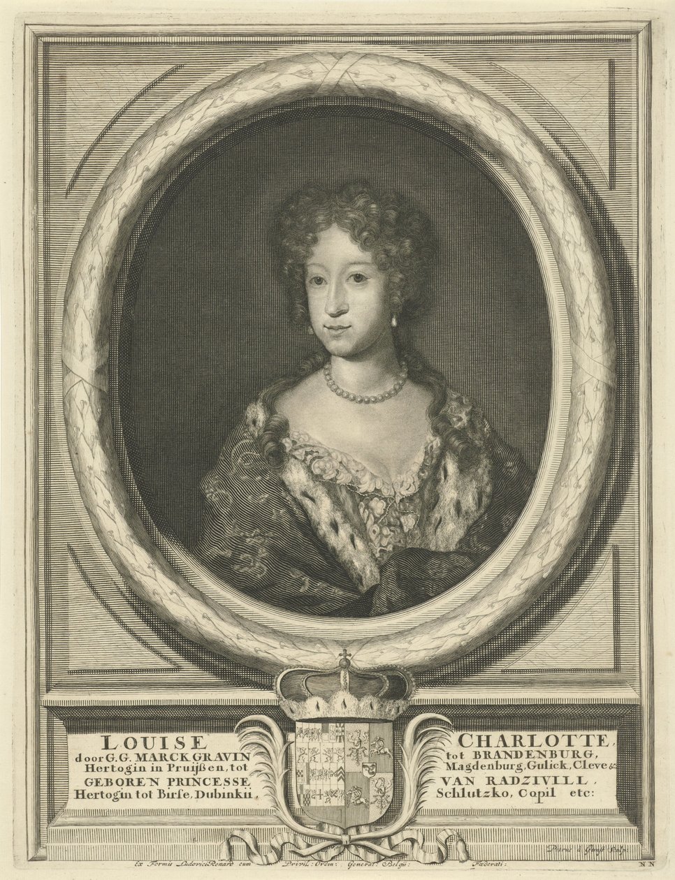Ludvika Karalina Radzivił. Ludvika Karalina Radziwił (1688-1711) af Pieter van Gunst