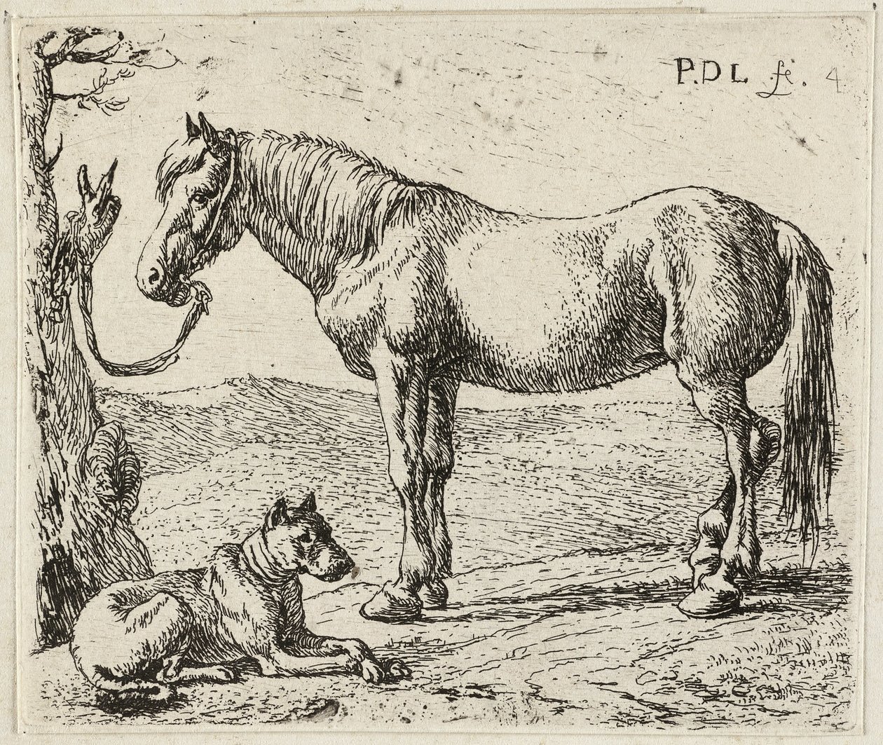 Hesten og hunden af Pieter van Laer