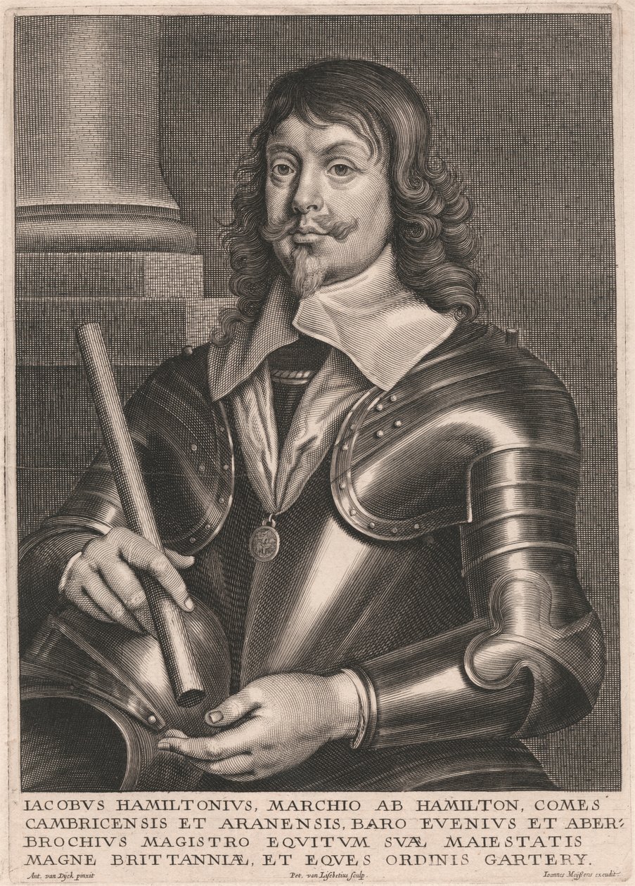 James Hamilton, Marquis AB Hamilton, Earl of Cambridge og Aran af Pieter van Lisebetten