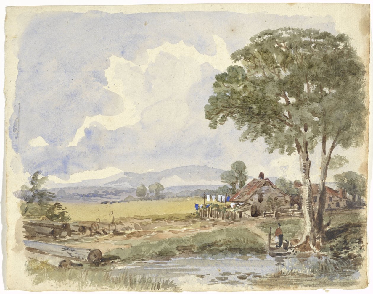 Landskab med gård af Pieter van Loon