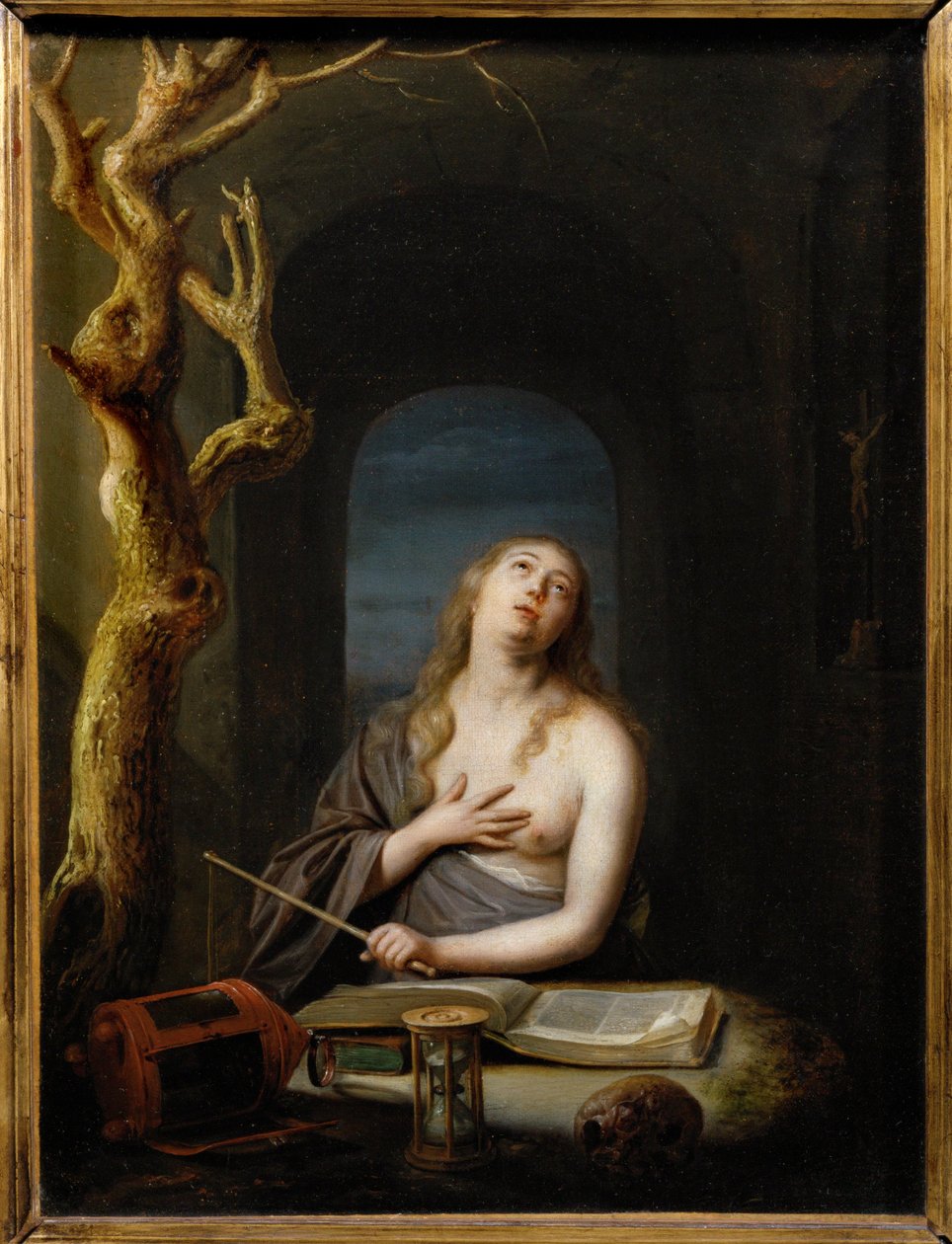 Den hellige Magdalene, der gør bod - Den hellige Maria Magdalena, der gør bod ... af Pieter van Slingelandt