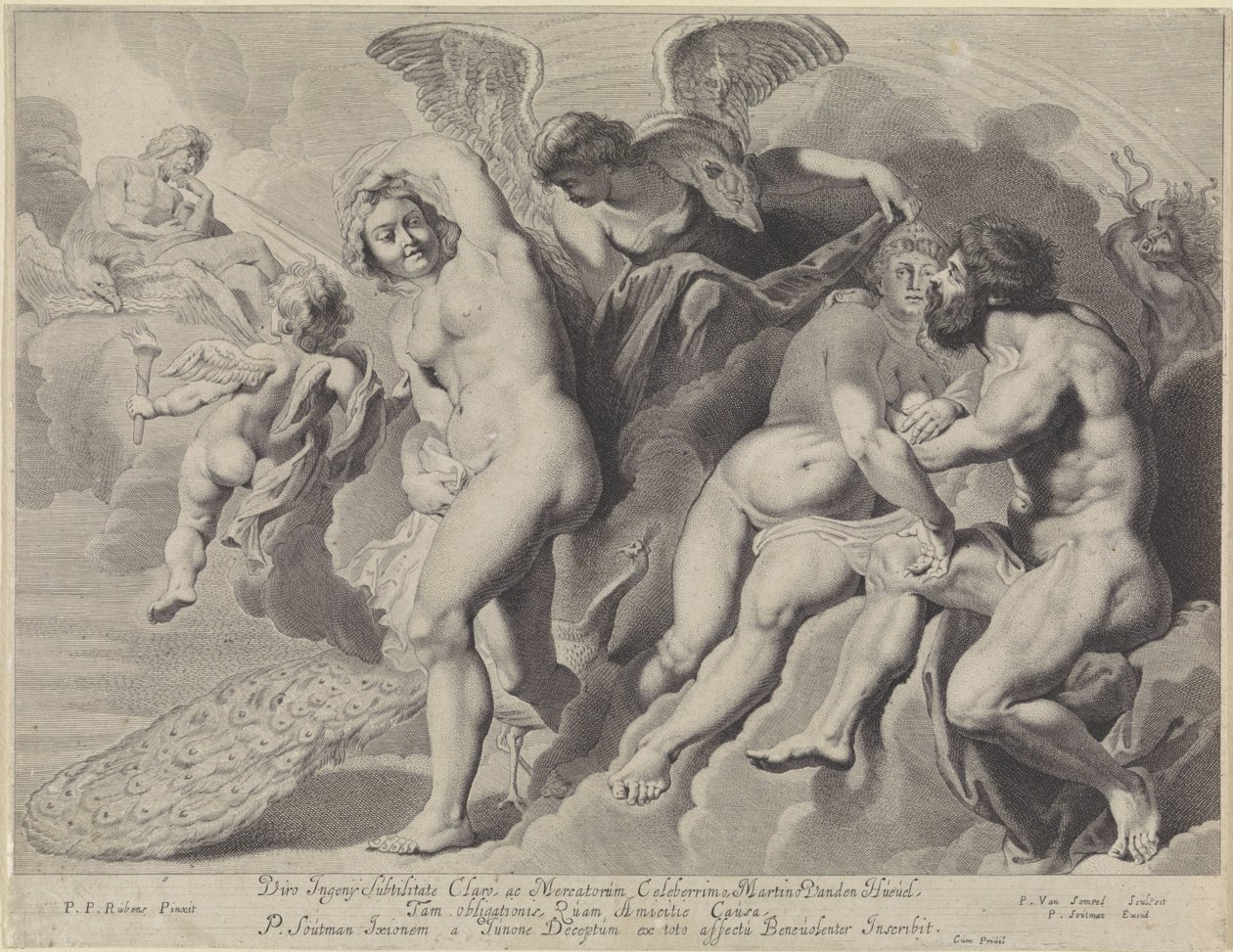 Ixion bedraget af Juno og Jupiter af Pieter van Sompel