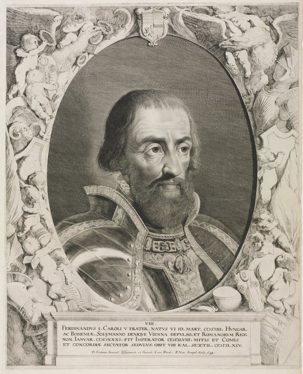 Portræt af kejser Ferdinand I. af Pieter van Sompel