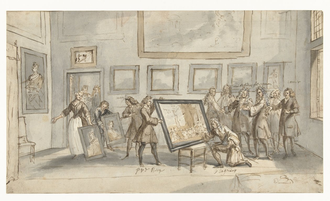 Prins Eugenius af Savoyen hos kunsthandleren J.P. Sommer af Pieter van den Berge