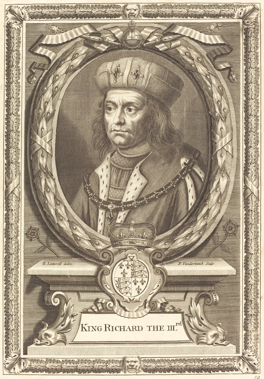 Kong Richard III af Pieter van der Banck after Edward Lutterell