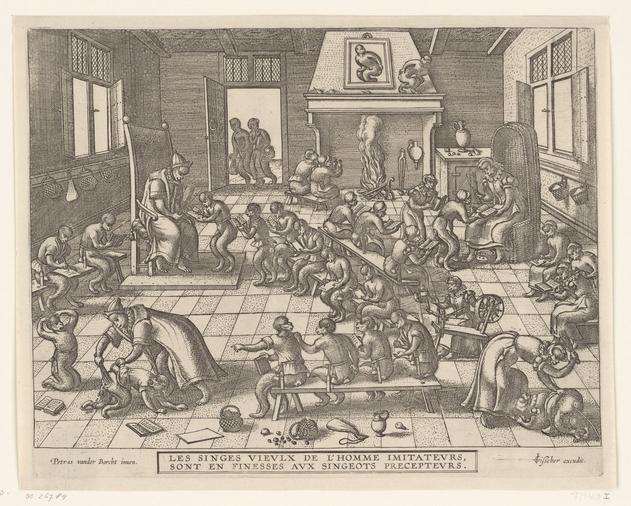 Apenschool Apenspel (serietitel) af Pieter van der Borcht (I)