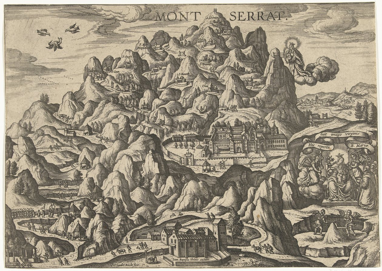Montserrat, pilgrimsrejsested for Jomfruen. af Pieter van der Borcht (I)