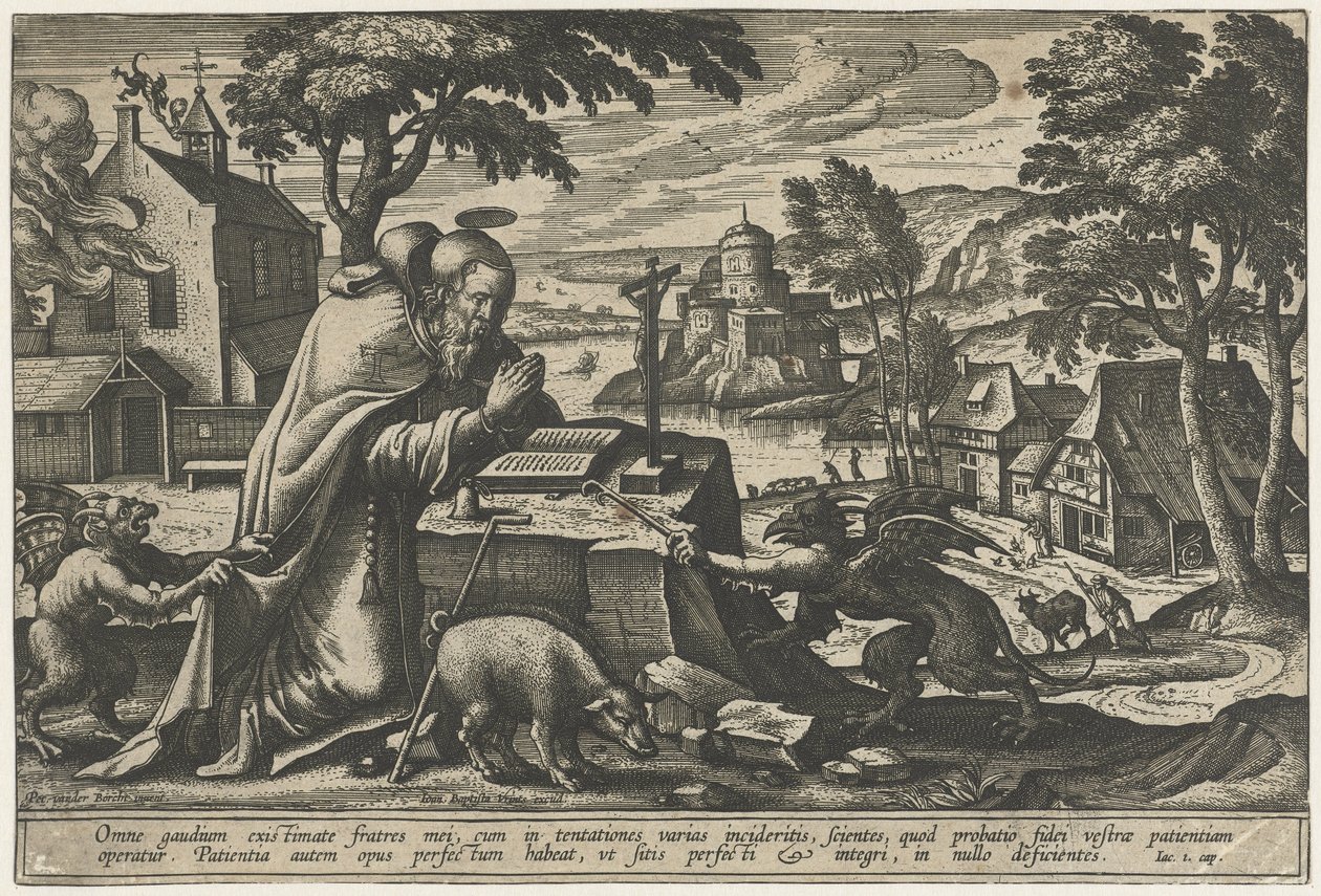 Sankt Anthonys fristelse af Pieter van der Borcht (I)