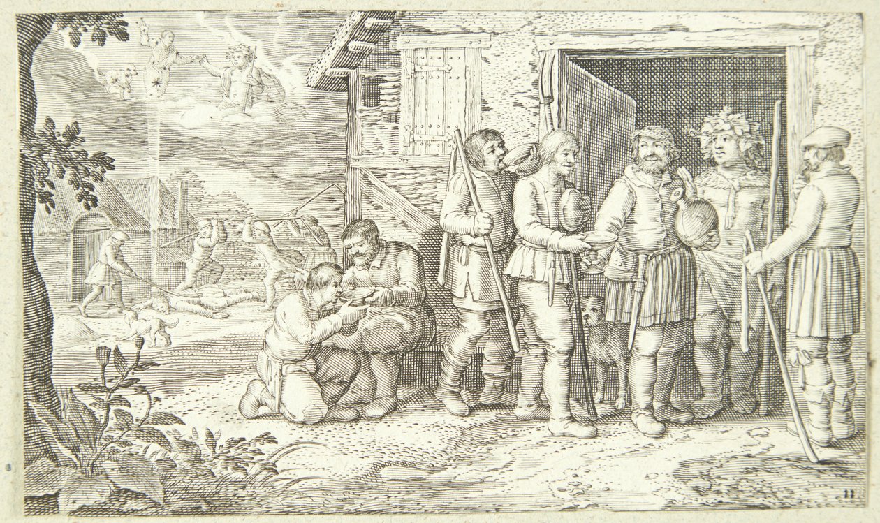Jakob og det spættede kvæg af Pieter van der Borcht
