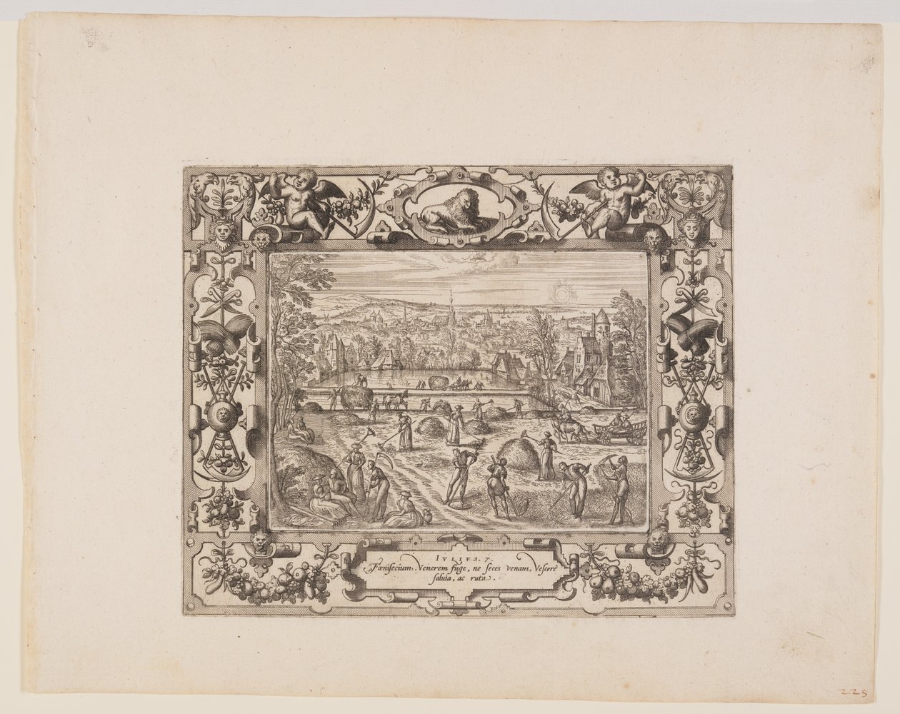 Juli, fra De tolv måneder af Pieter van der Borcht