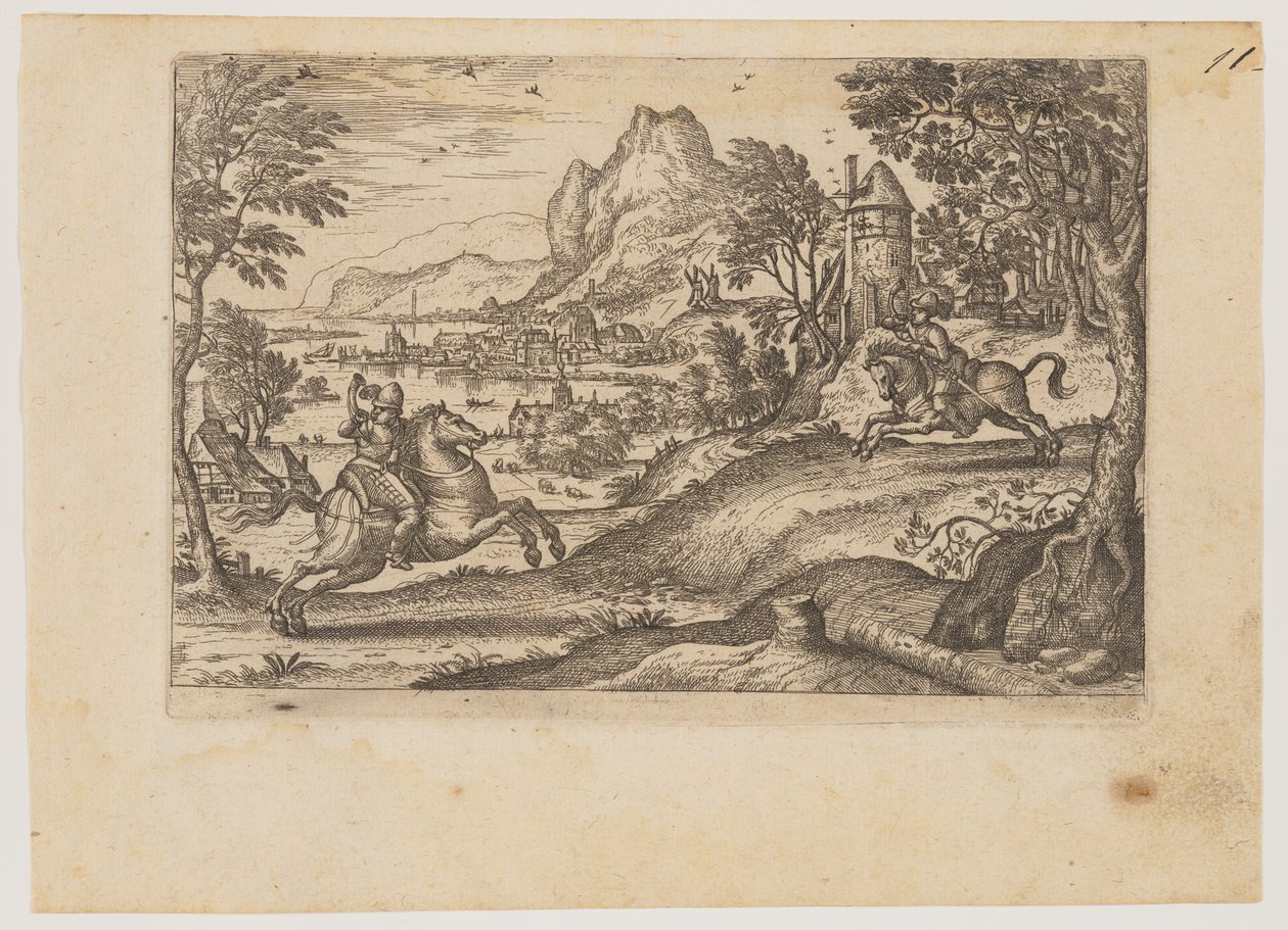 To ryttere og en hyrde af Pieter van der Borcht