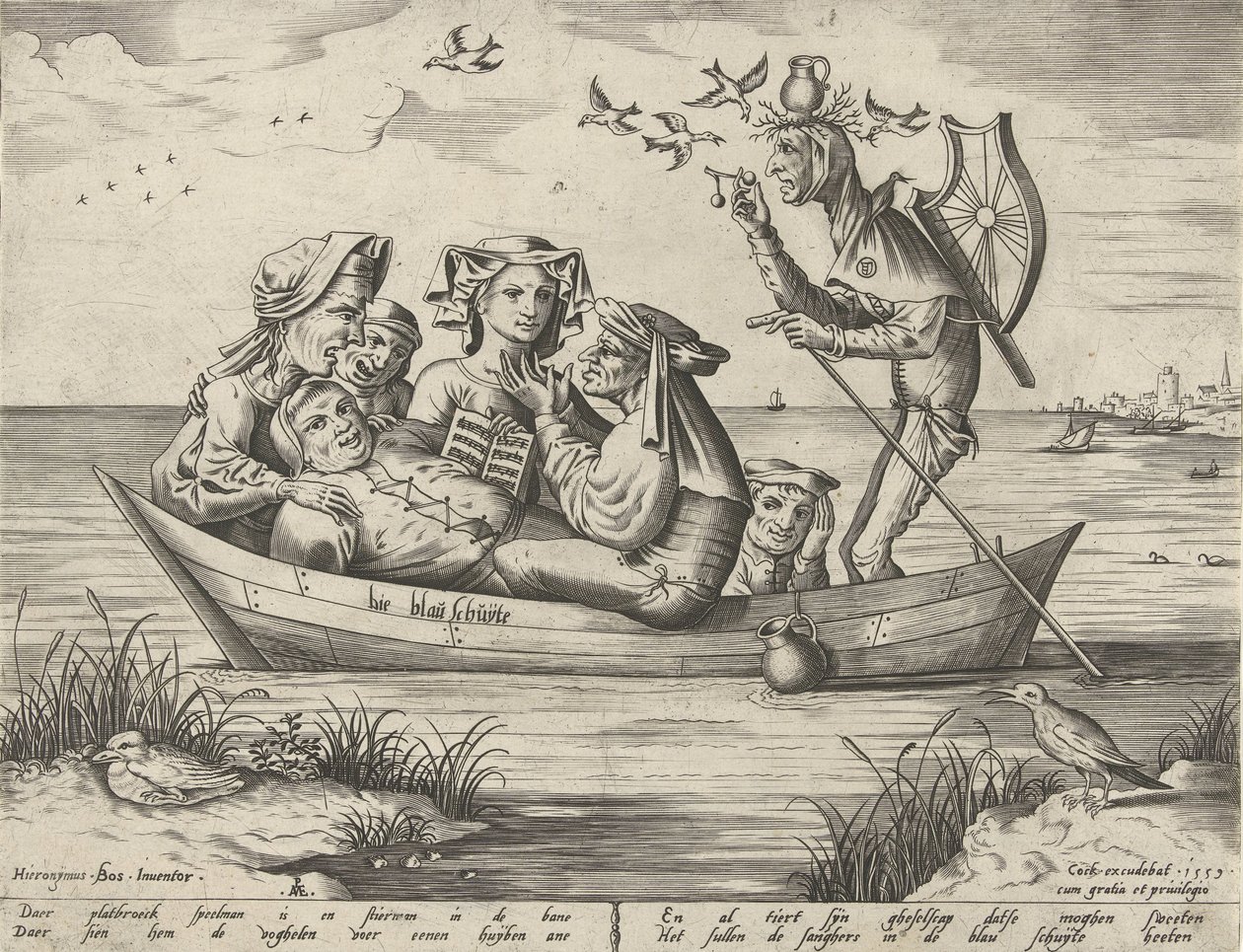 Den blå båd Bie blau schuijte (titel på objekt) af Pieter van der Heyden