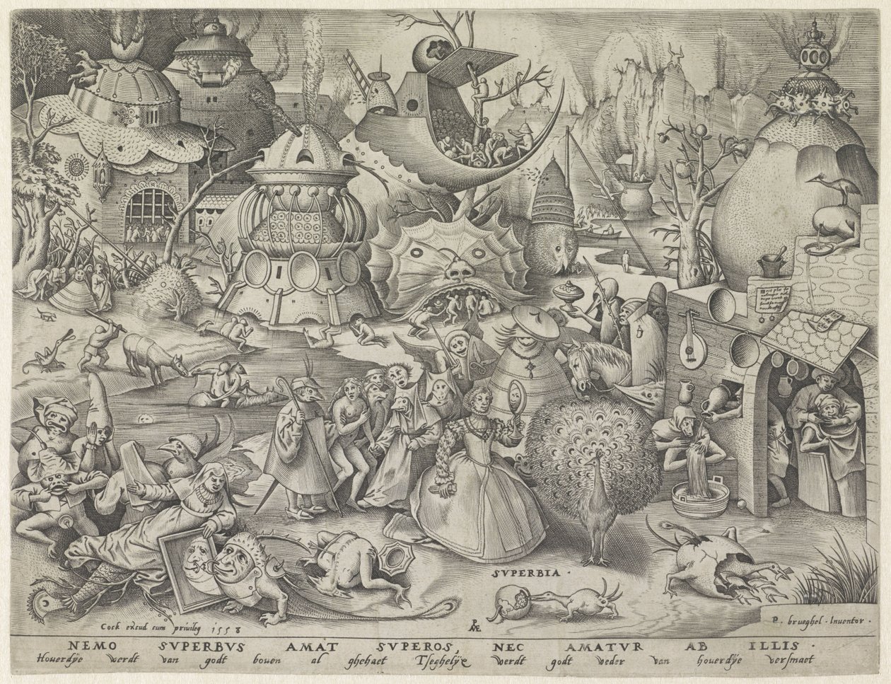 Stolthed Superbia (titel på objekt) The Seven Deadly Sins (serietitel) af Pieter van der Heyden