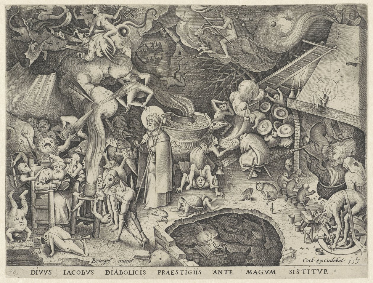 James the Greater møder tryllekunstneren Hermogenes Tale of the Magician Hermogenes (serietitel) af Pieter van der Heyden