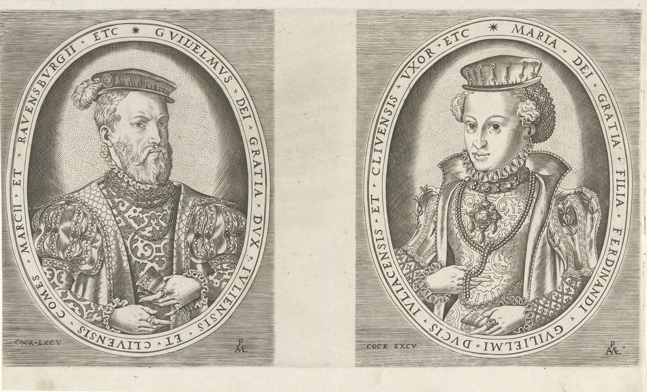Portrætter af Vilhelm II, hertug af Gelre, og af Maria af Østrig, hertuginde af Gelre Portrætter af linealer (serietitel) af Pieter van der Heyden