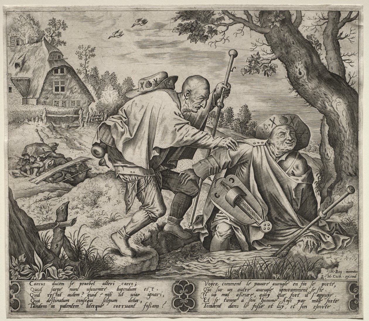 De blinde leder de blinde. af Pieter van der Heyden