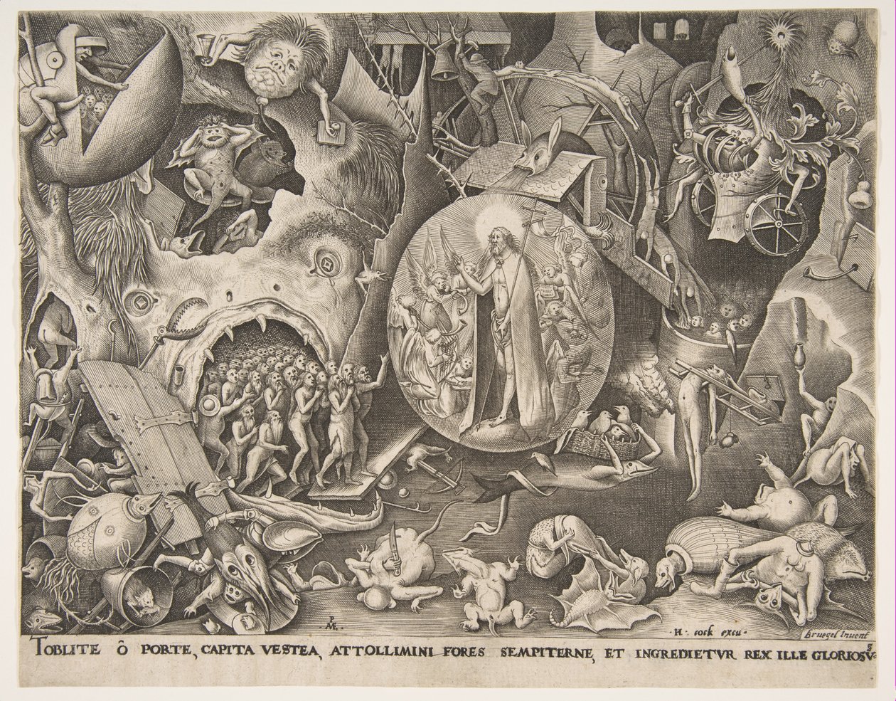 Kristi nedstigning i limbo, ca. 1561. af Pieter van der Heyden