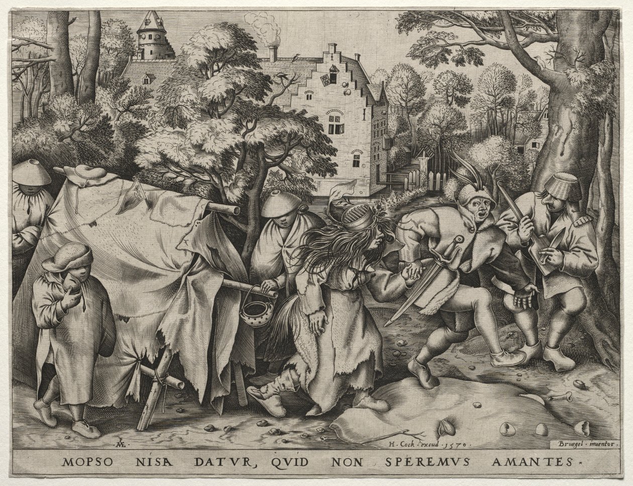 Brylluppet mellem Mopsus og Nisa, 1570. af Pieter van der Heyden
