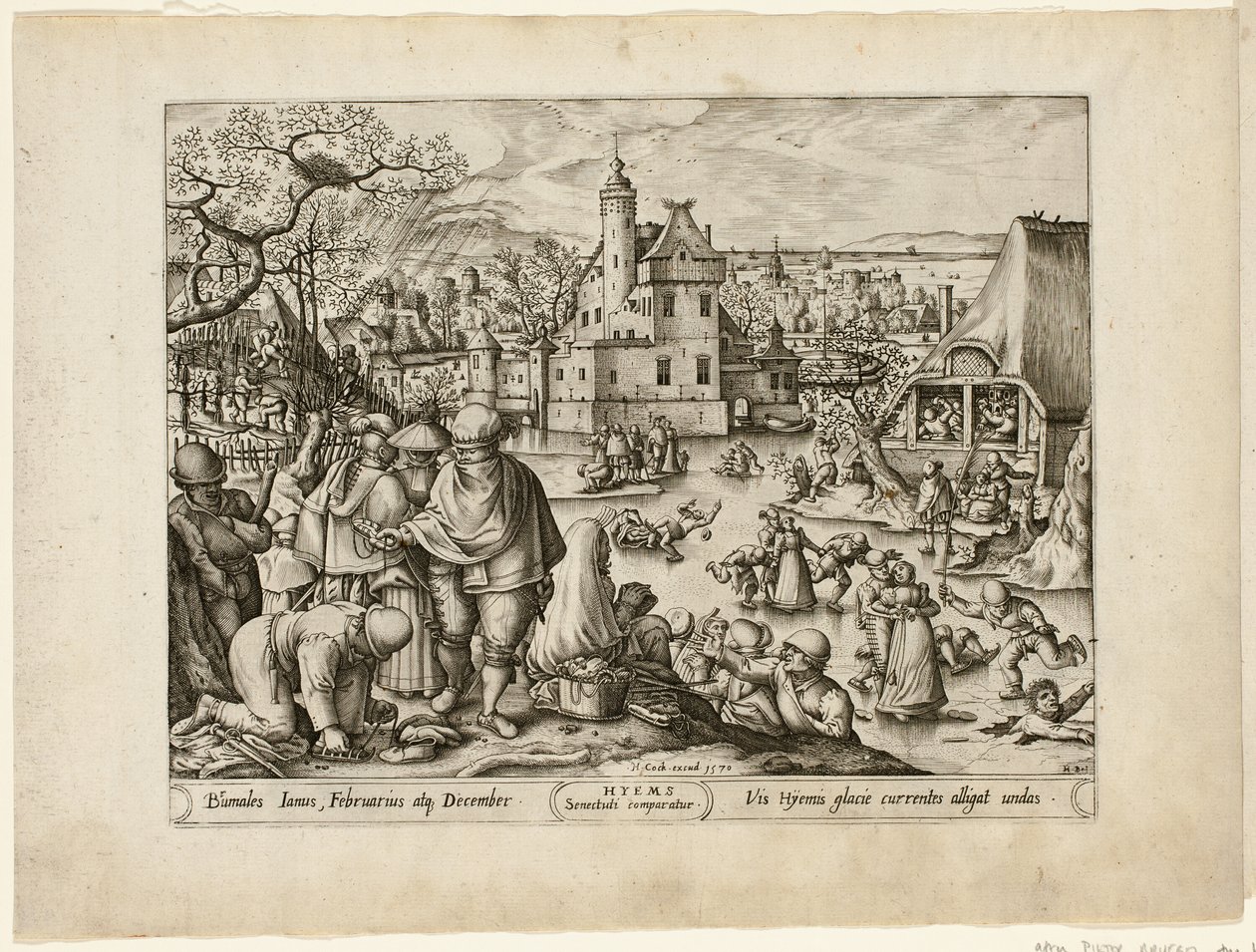 Winter, fra De fire årstider af Pieter van der Heyden
