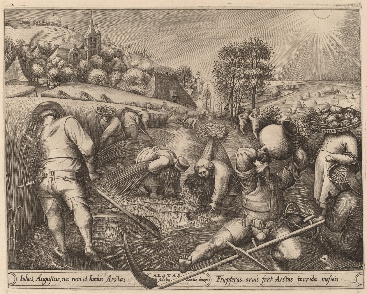 Sommer af Pieter van der Heyden after Pieter Bruegel the Elder