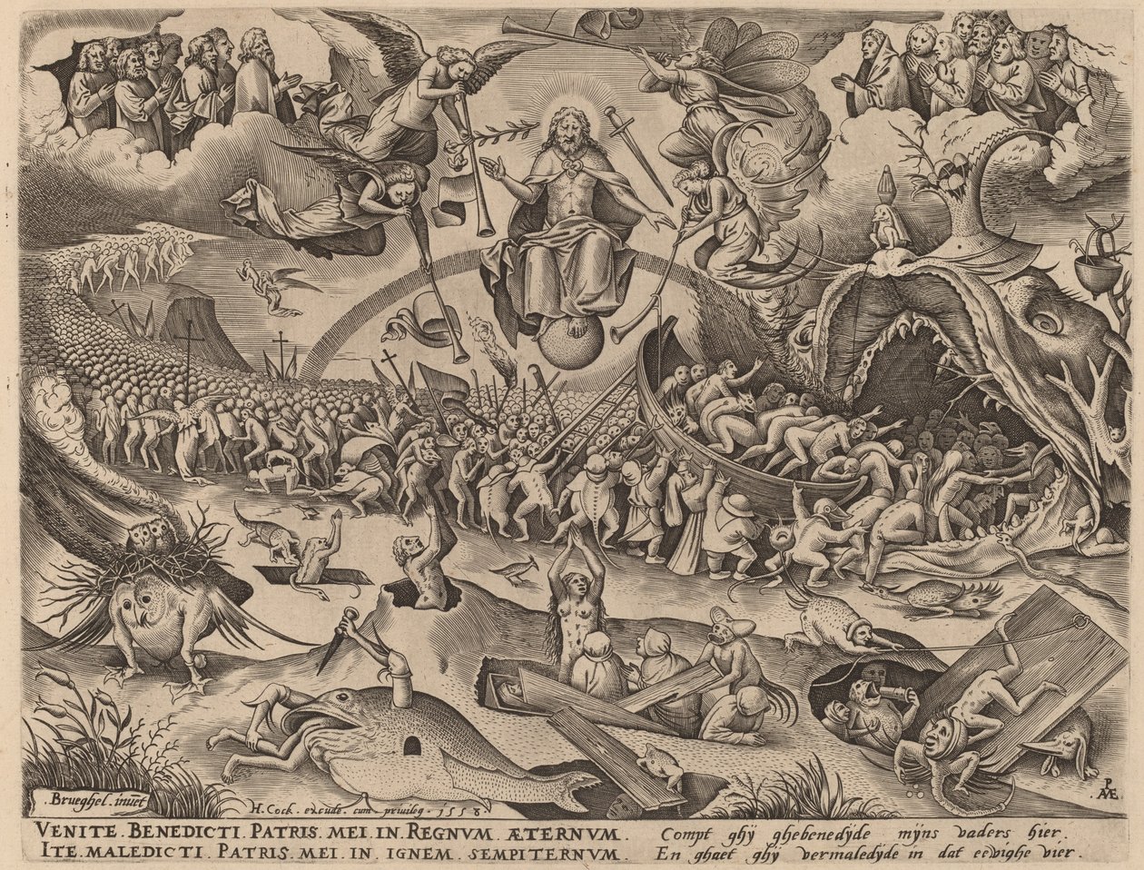 Den sidste dom af Pieter van der Heyden after Pieter Bruegel the Elder