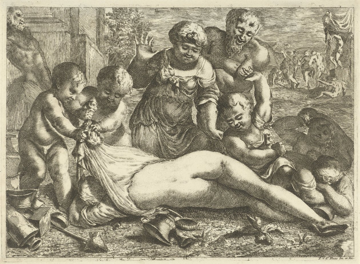 En fuld bacchante af Pieter van der Plas (II)
