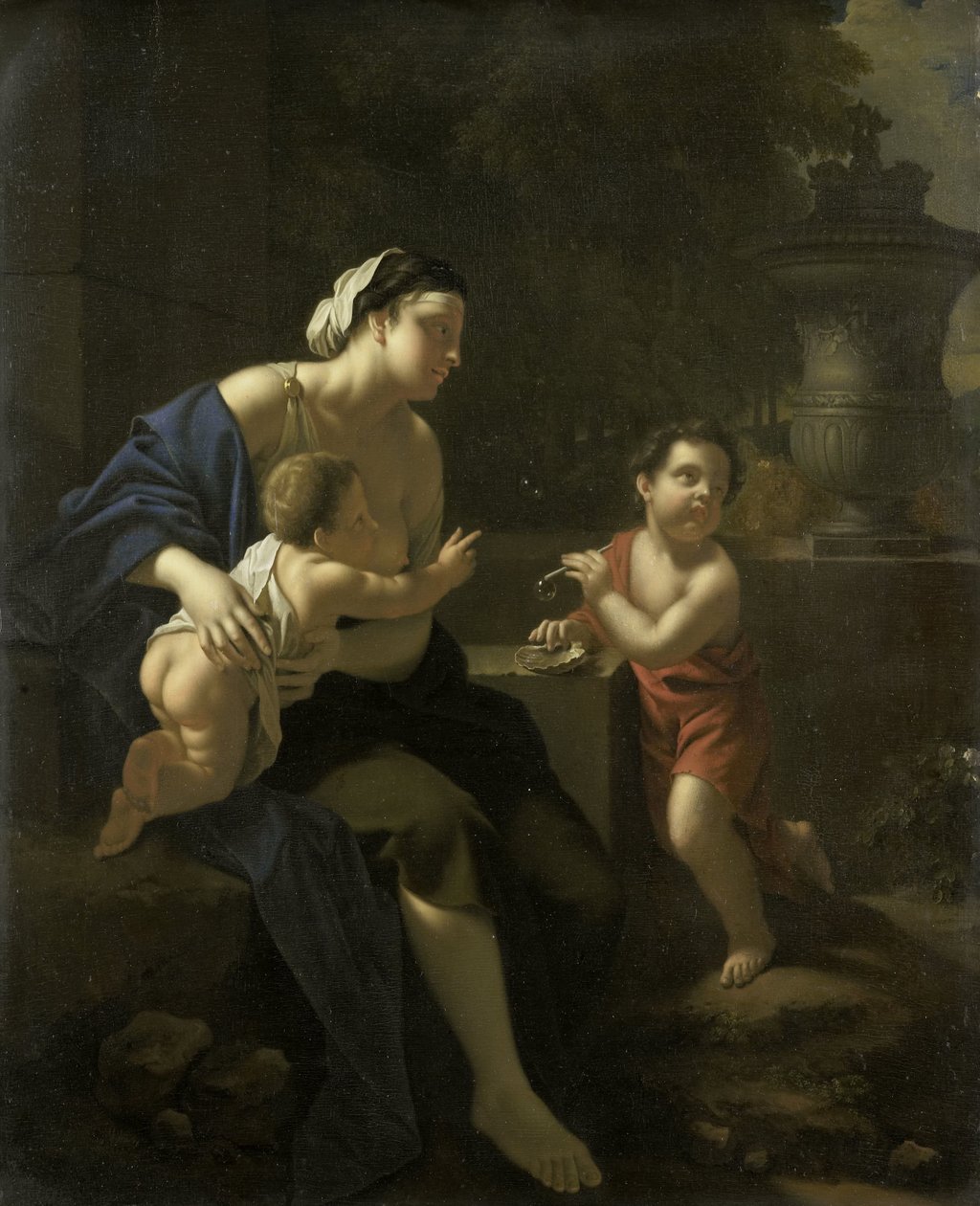 Blæser bobler af Pieter van der Werff (attributed to)