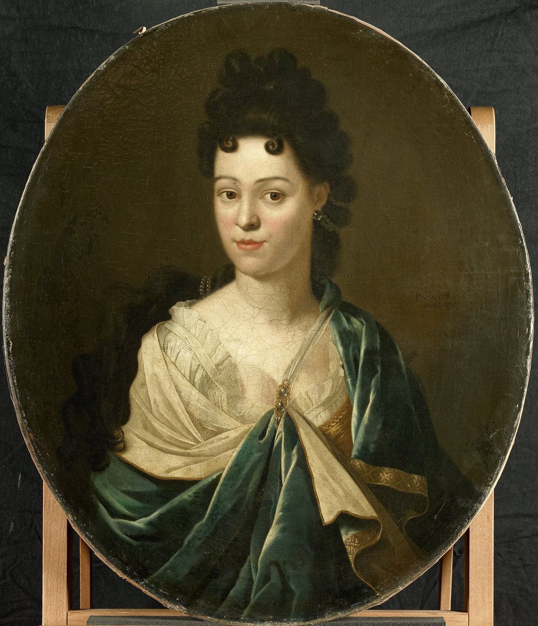 Portræt af Mrs. Brystkamp hy af Pieter van der Werff