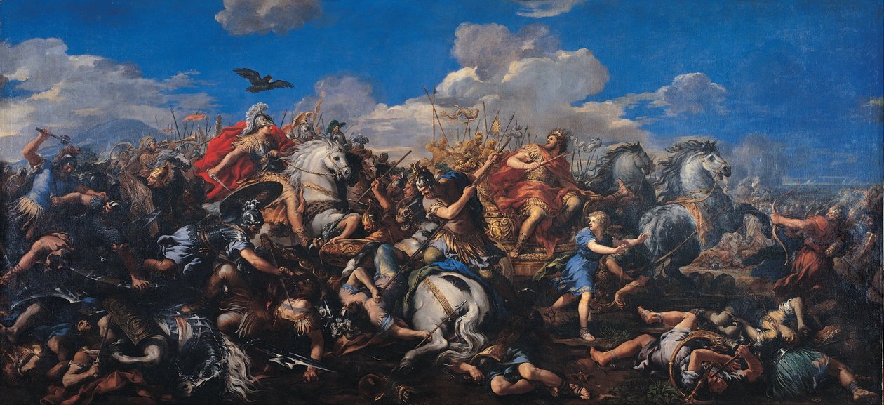 Slaget ved Alexander mod Darius af Pietro da Cortona