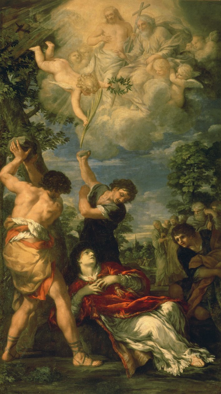 Sankt Stefans martyrium, 1660 af Pietro da Cortona