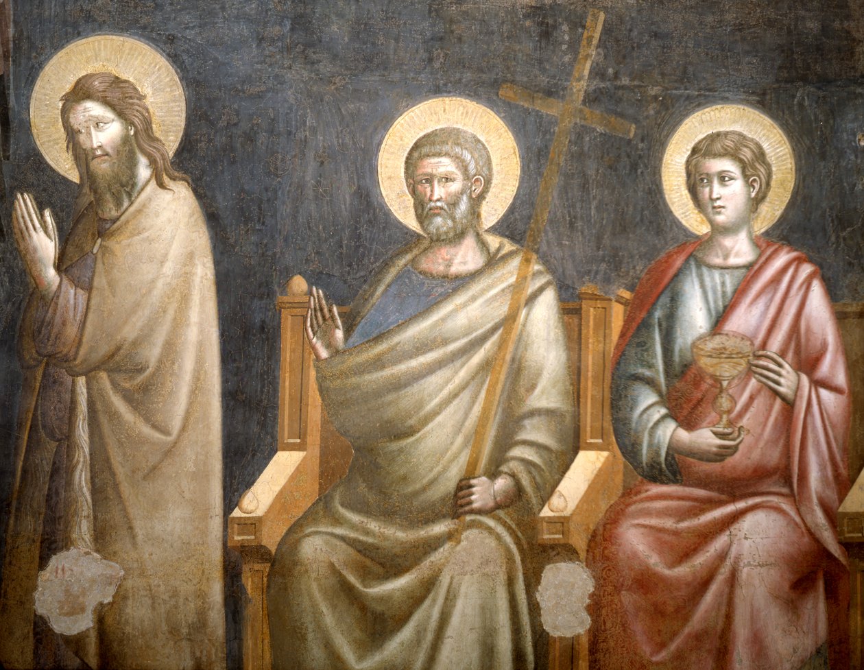 Helgenfigurer, detaljer fra sidste dom, anden halvdel af 1200-tallet af Pietro Cavallini
