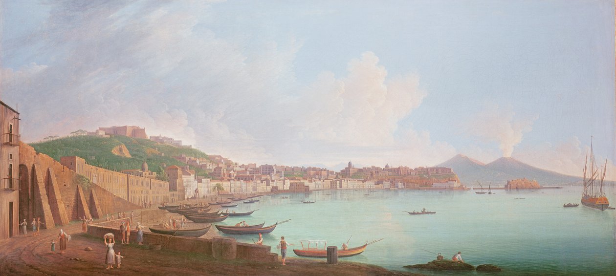 Napoli-bugten, 18. århundrede af Pietro Fabris