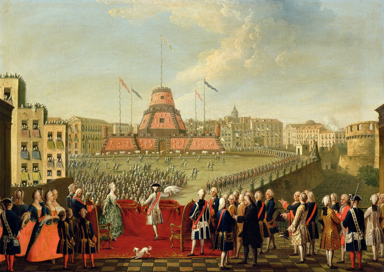 Fest i Napoli i anledning af kong Ferdinand I