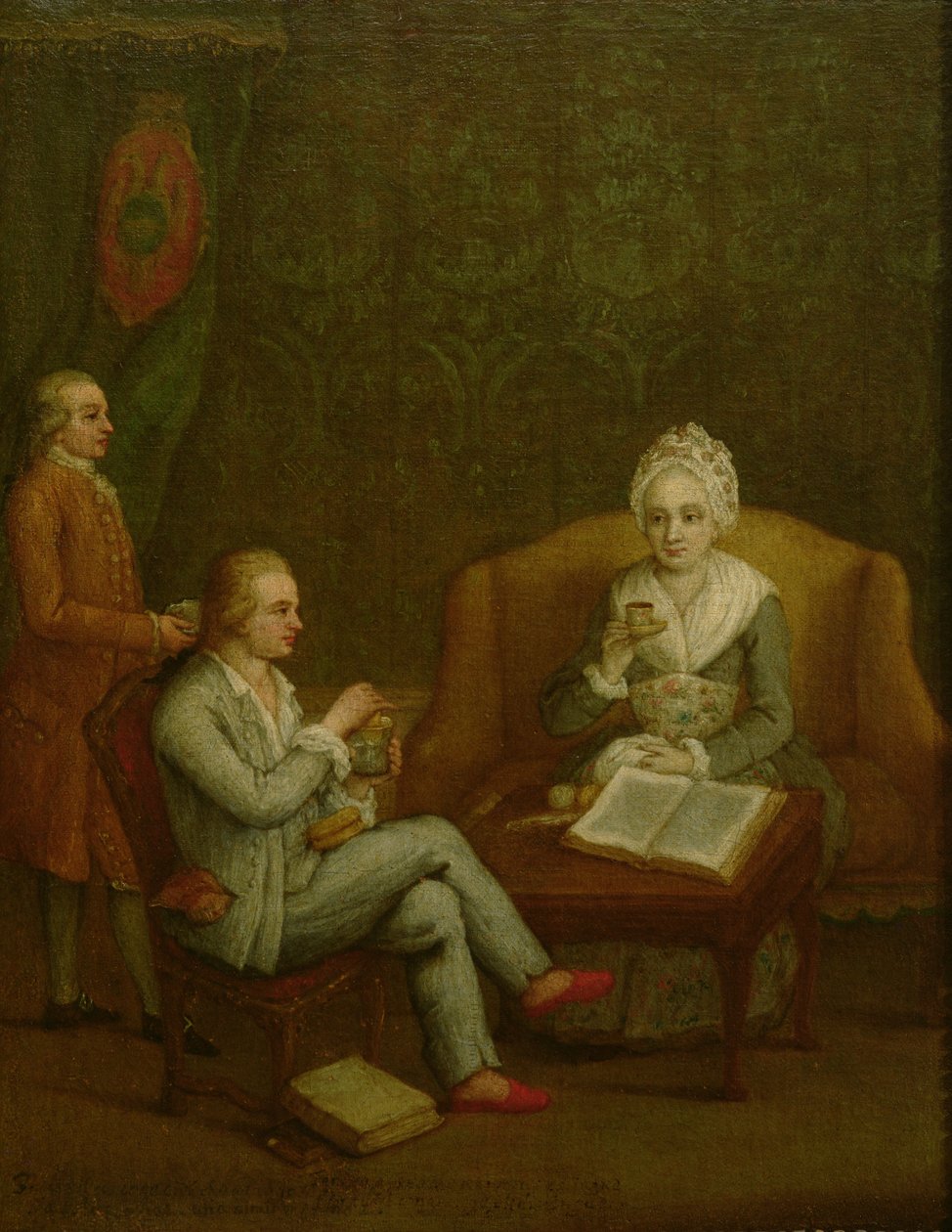 Adriana Giustinian Barbarigo og hendes søn Gerolamo Ascanio, ca. 1776-79 af Pietro Longhi