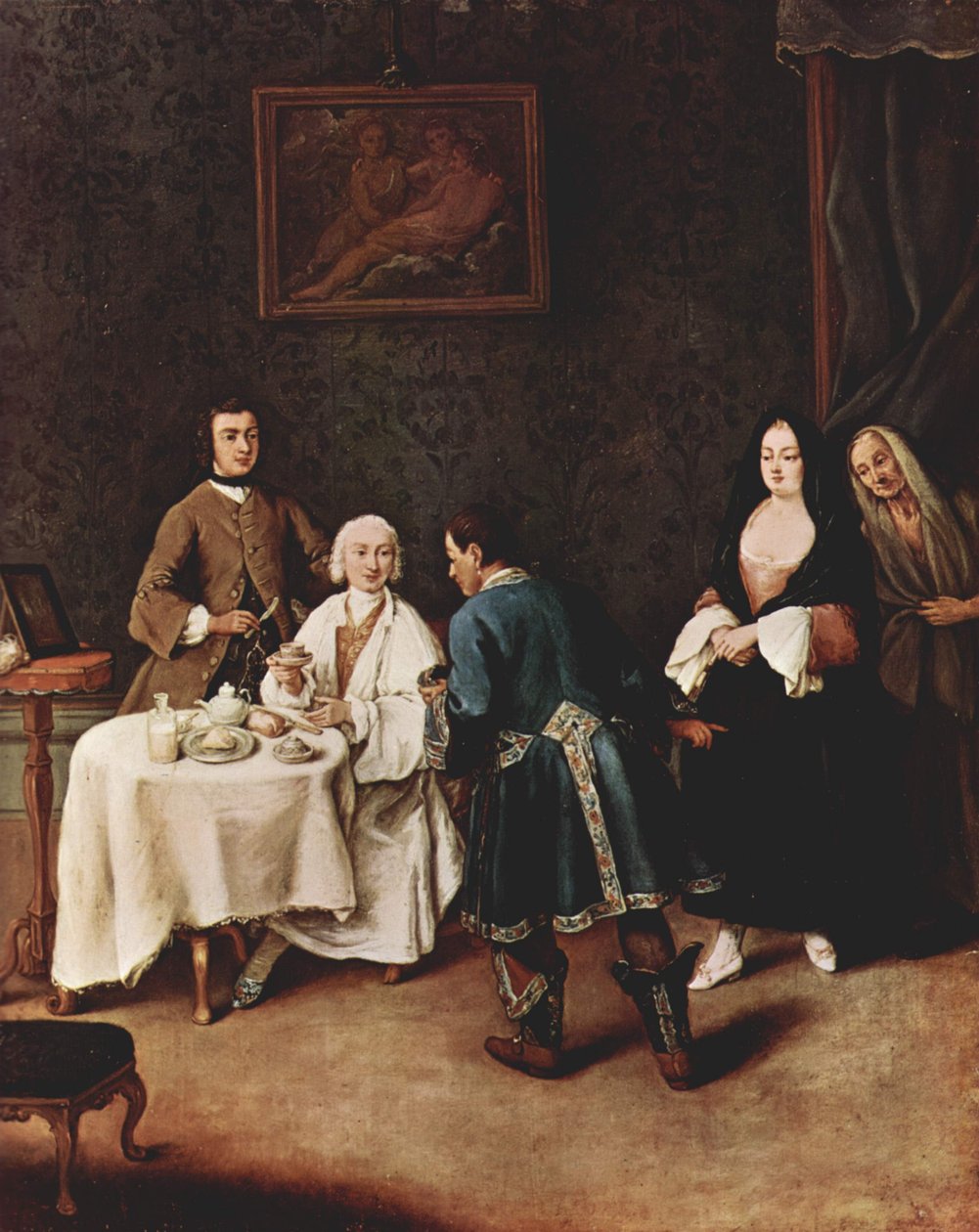 Besøger en herre af Pietro Longhi