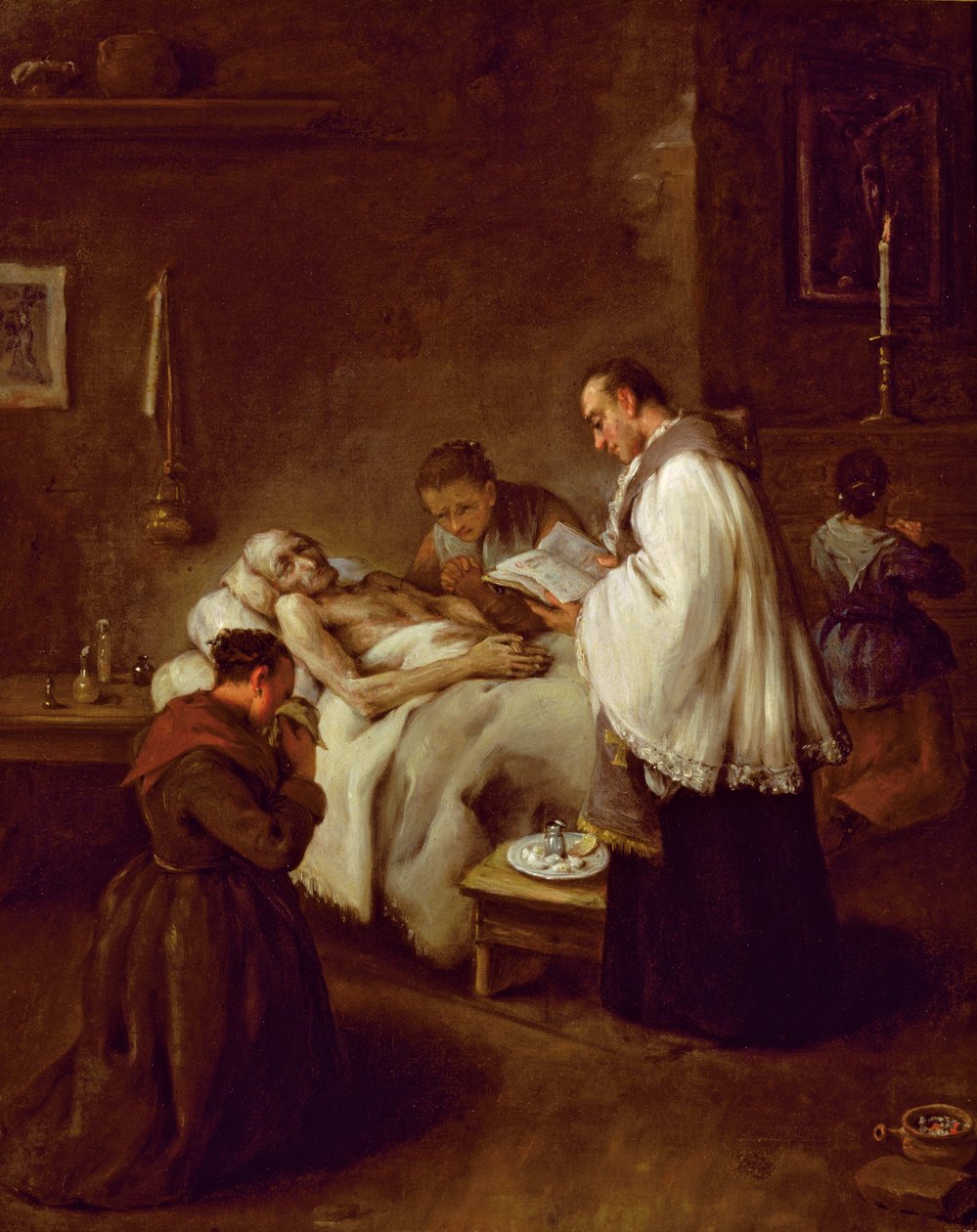 Extreme Unction, ca. 1755 af Pietro Longhi