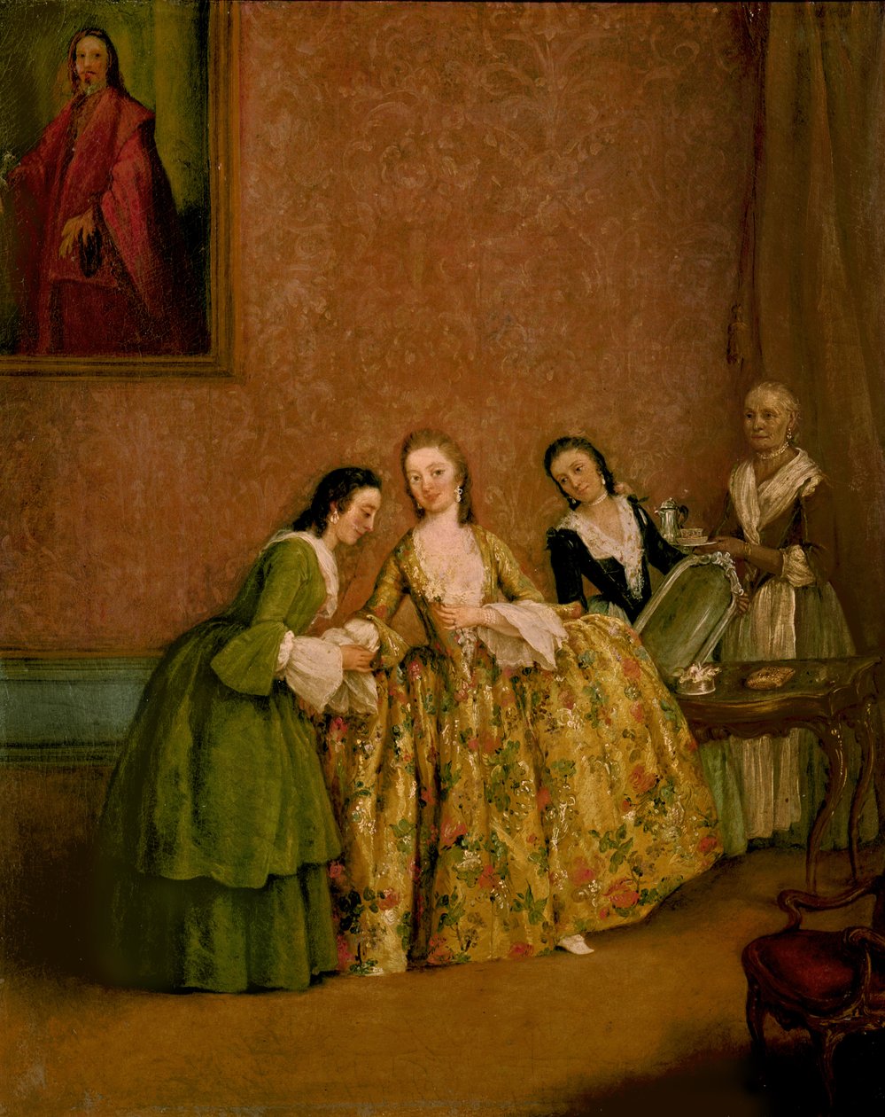 Lady Dressing, eller Lady at her Toilet af Pietro Longhi