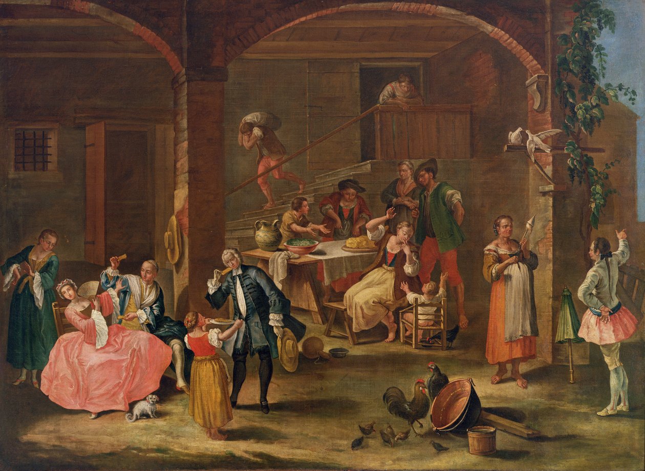 Frokost på landet af Pietro Longhi