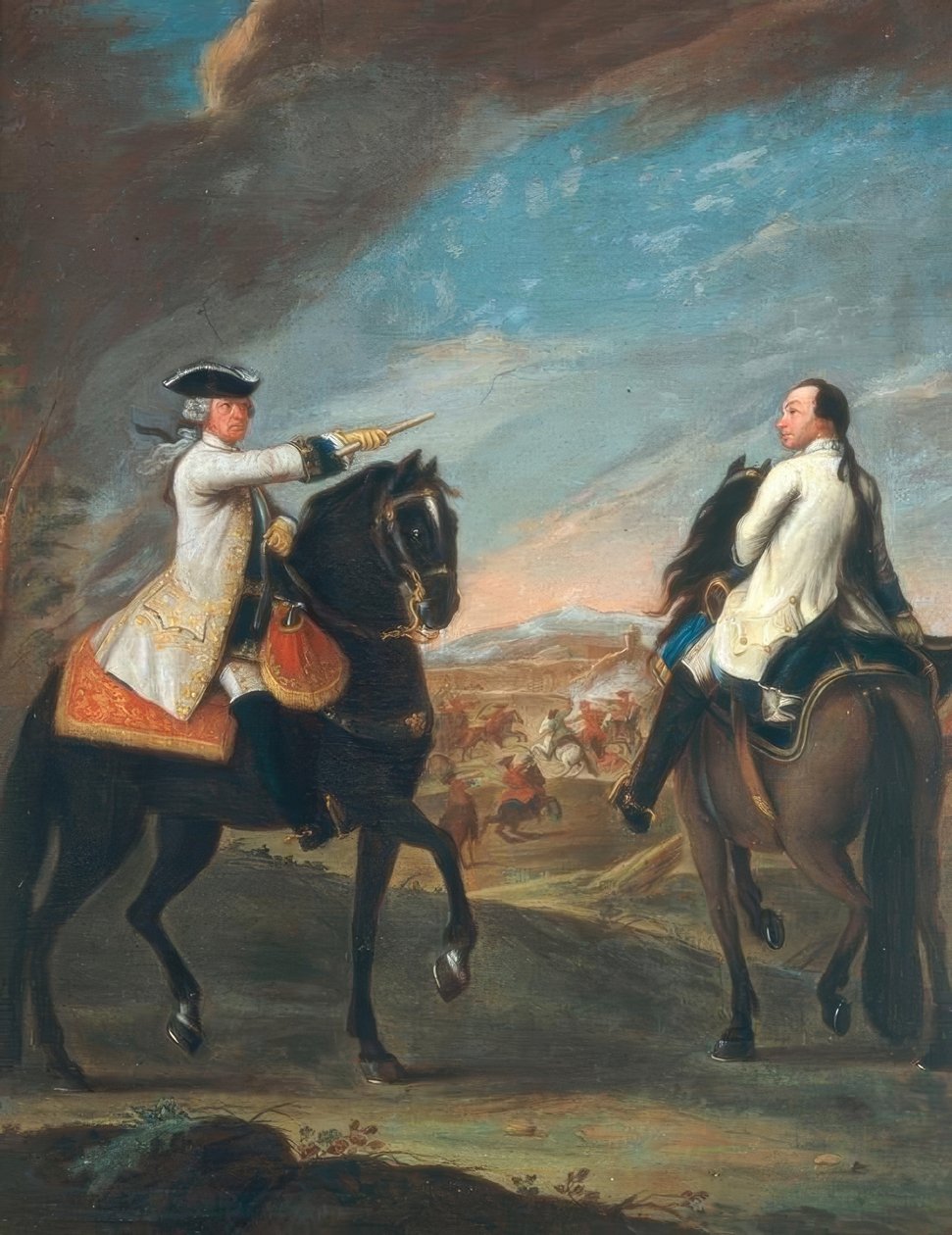 Reiterbildnis des Guglielmo di Monfort af Pietro Longhi