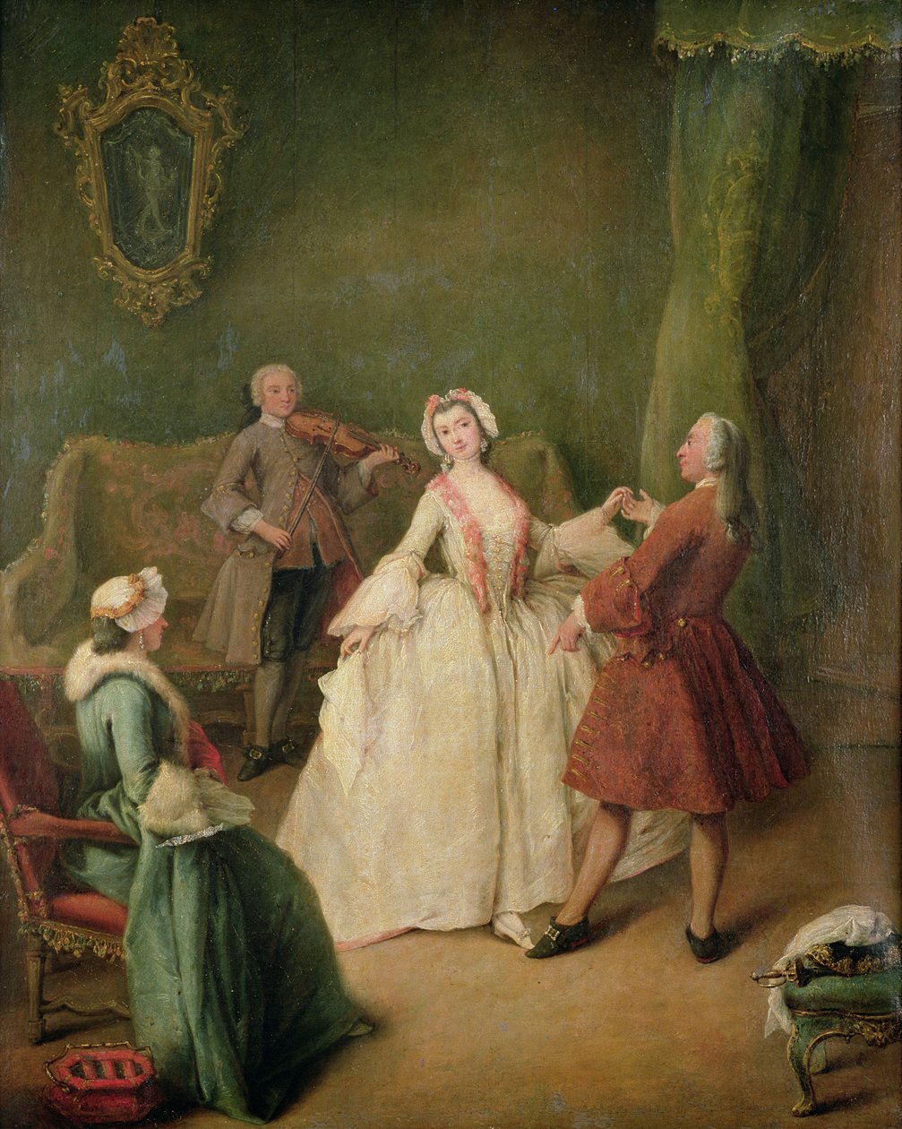 Danseundervisningen af Pietro Longhi